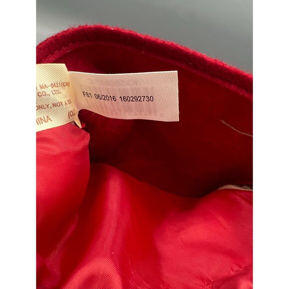 Dan Dee Christmas Stocking Trees & Buttons Red Natural Hygge Sewing Rustic - Picture 7 of 10